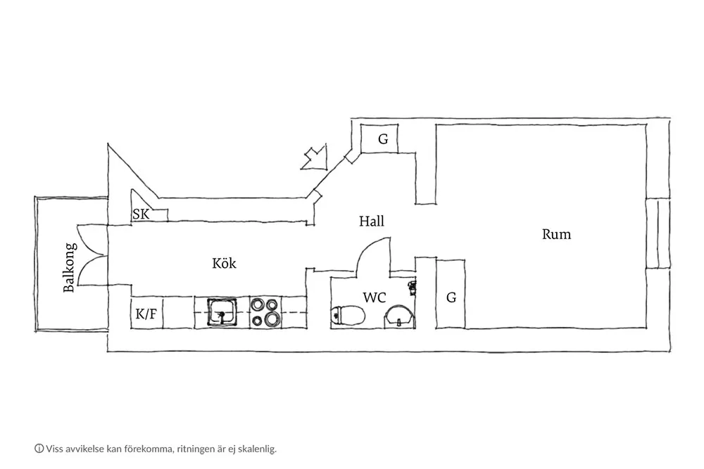 Interior acogedor gris-beige en Geteborg (33 m²) - Gallery image 15