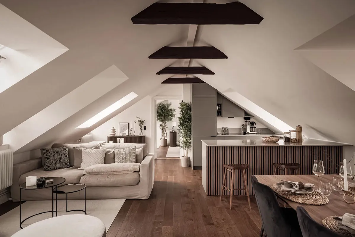 Nowoczesna mansarda w spokojnej gamie kolorów (78 m²) - Gallery image 1