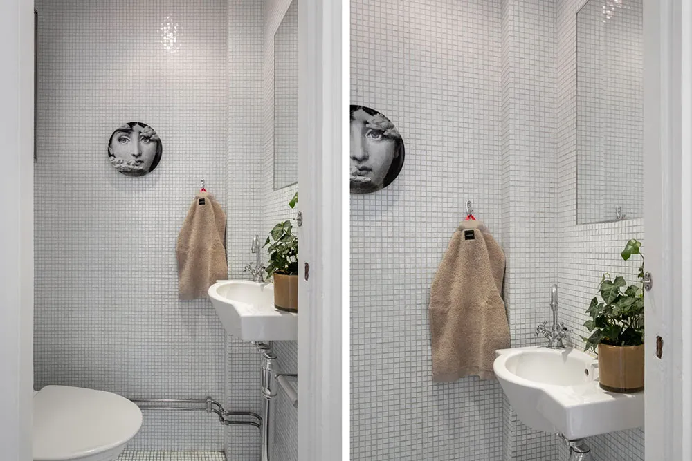 Темний під і біла меблі: квартира в Стокгольмі (90 кв. м) - Gallery image 25