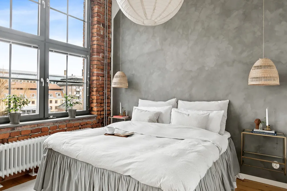 Brique, béton et style scandinave : appartement dans une ancienne usine à Stockholm (54 m²) - Gallery image 7