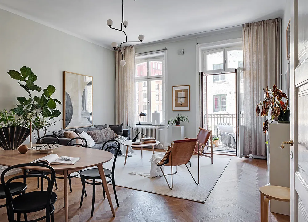 Fresh Interior with Warm Accents in Gothenburg (80 sq. m) - Gallery image 2