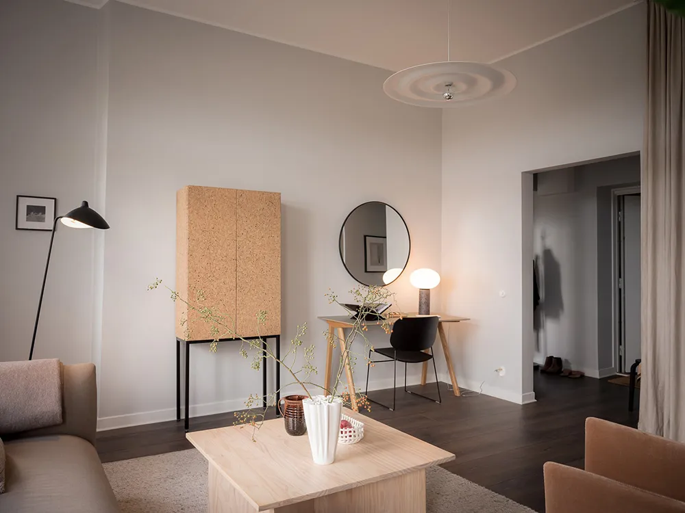 High ceilings and refined modern decor: small apartment in Goteborg (49 sqm) - Gallery image 8