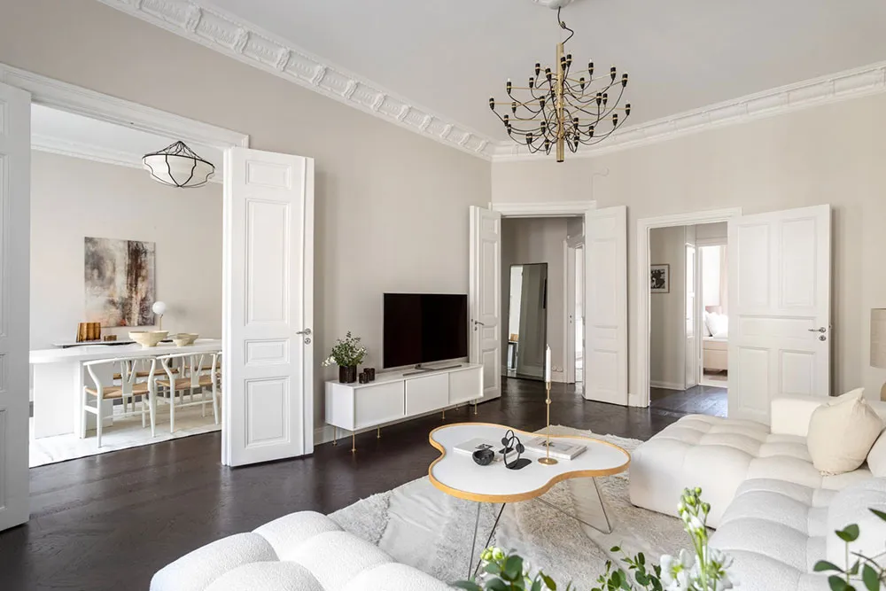 Темний під і біла меблі: квартира в Стокгольмі (90 кв. м) - Gallery image 11