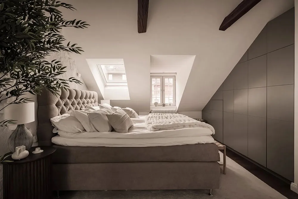 Nowoczesna mansarda w spokojnej gamie kolorów (78 m²) - Gallery image 18