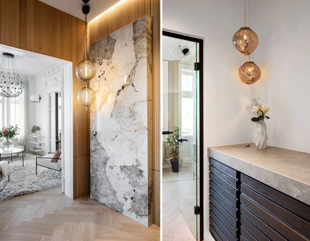 Рояль, чорні акценти та ліпіна: незвичайна квартира в Стокгольмі - Gallery image 24