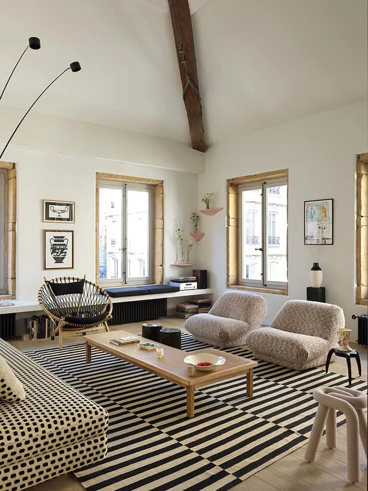 Geometría inusual y vintage: diseño de apartamento en Lyon - Gallery image 6