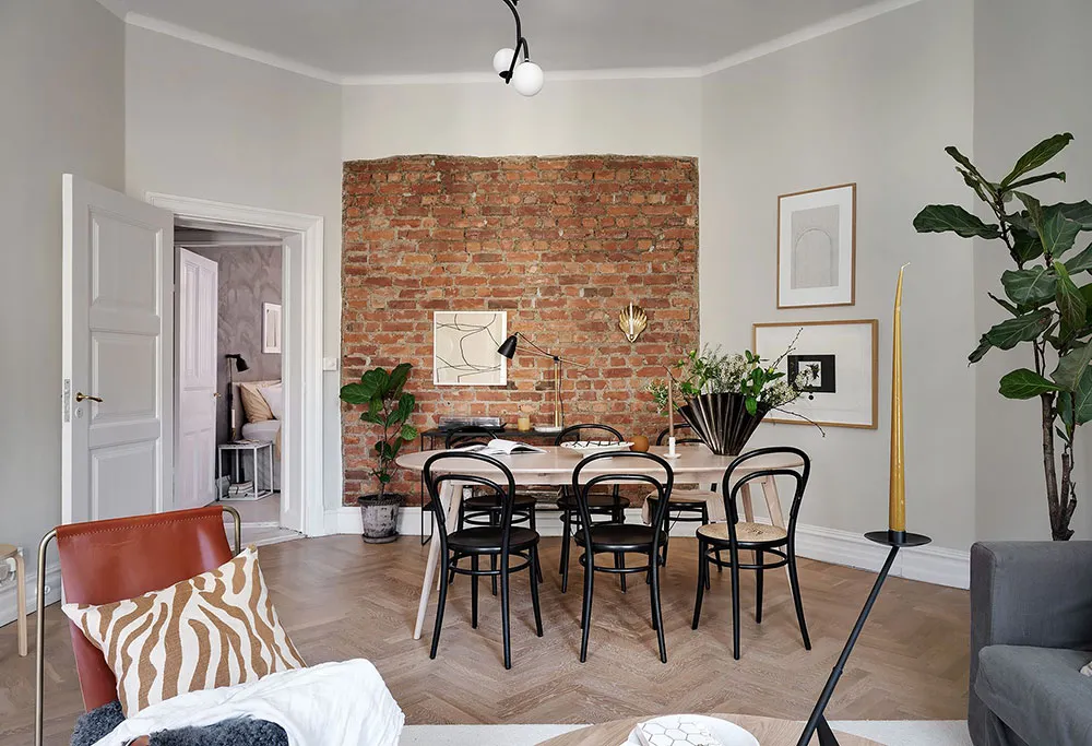 Fresh Interior with Warm Accents in Gothenburg (80 sq. m) - Gallery image 3