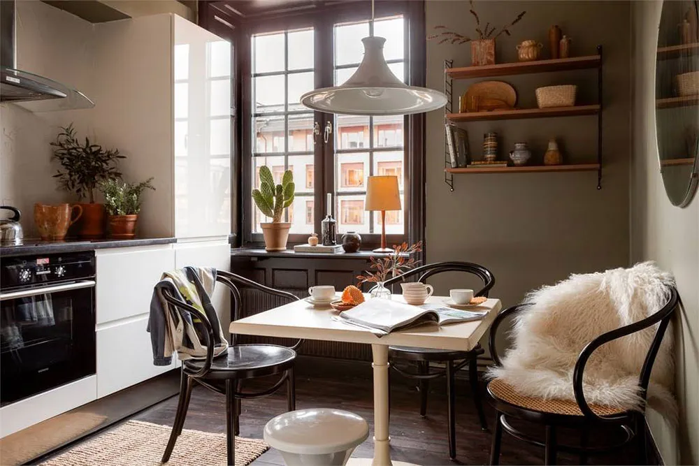 Терракотові стіни та темні акценти: нестандартна квартира в Стокгольмі (60 кв. м) - Gallery image 22