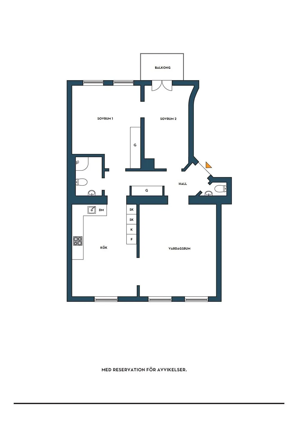 Елегантний білий інтер'єр із стильними темними акцентами (82 кв. м) - Gallery image 23