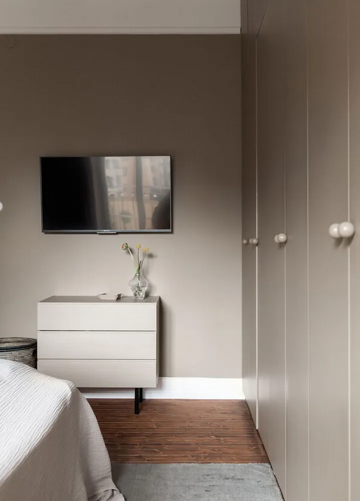 Beaux tons marrons dans le design d'une appartement scandinave - Gallery image 19