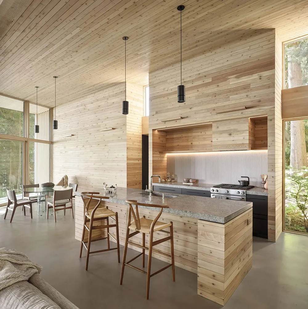 Modern cabin au lac au Canada avec un minimalisme dans la nature - Gallery image 4