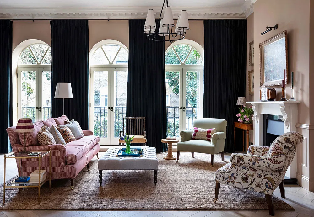 Piękne kolory w designie domu rodzinnego w Anglii - Gallery image 2