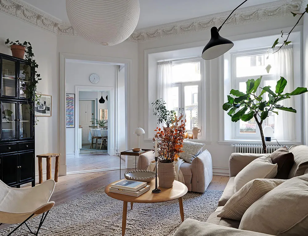 Warm Decor and Autumn Notes: Pleasant Interior in Sweden (76 sq. m) - Gallery image 2
