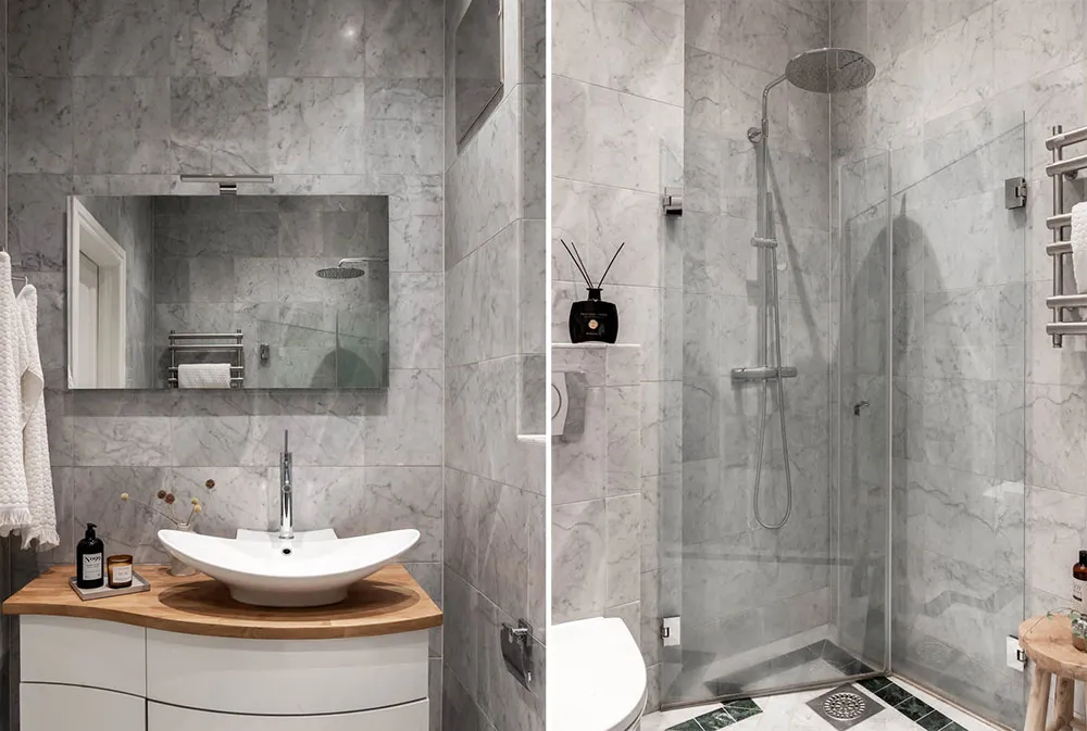 Елегантний білий інтер'єр із стильними темними акцентами (82 кв. м) - Gallery image 19