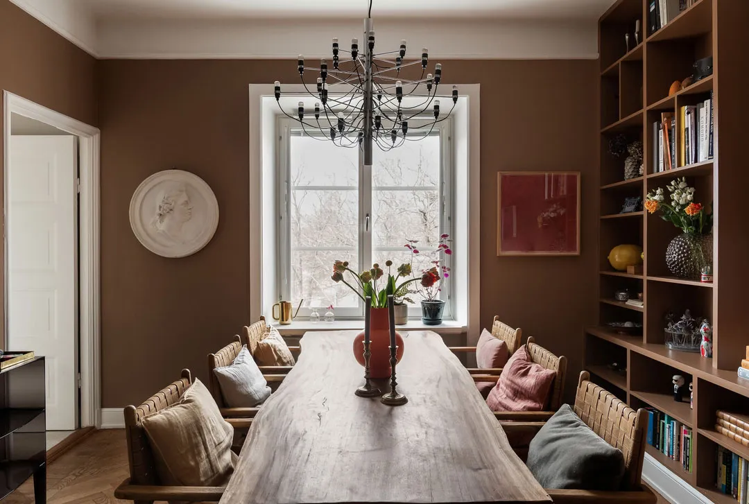 Beaux tons marrons dans le design d'une appartement scandinave - Gallery image 5