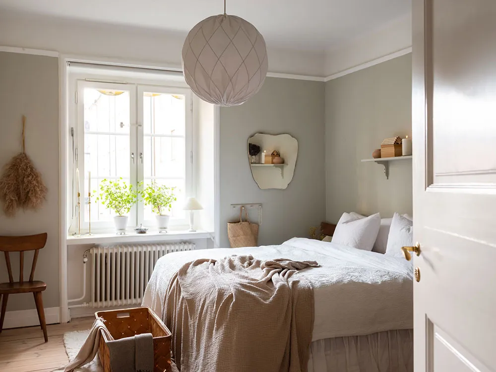 Naturalité et vintage : une chambre chaleureuse à Stockholm (69 m²) - Gallery image 15