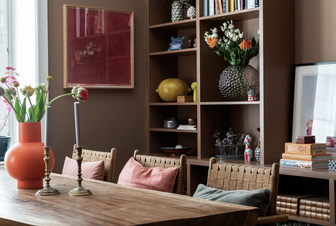 Beaux tons marrons dans le design d'une appartement scandinave - Gallery image 6