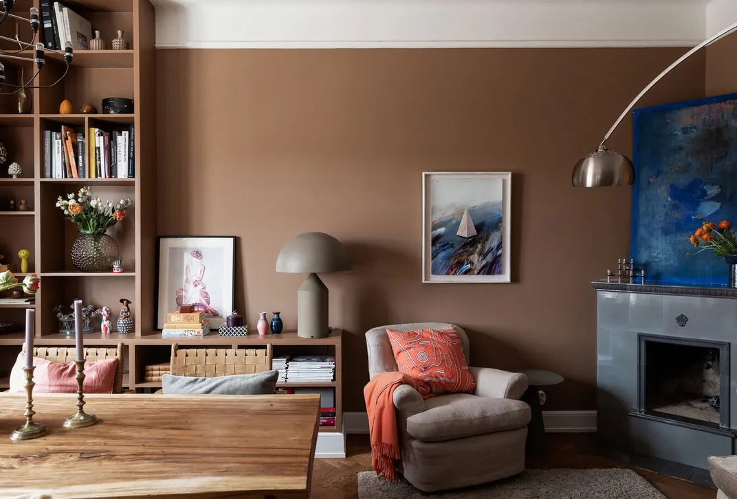 Beaux tons marrons dans le design d'une appartement scandinave - Gallery image 3