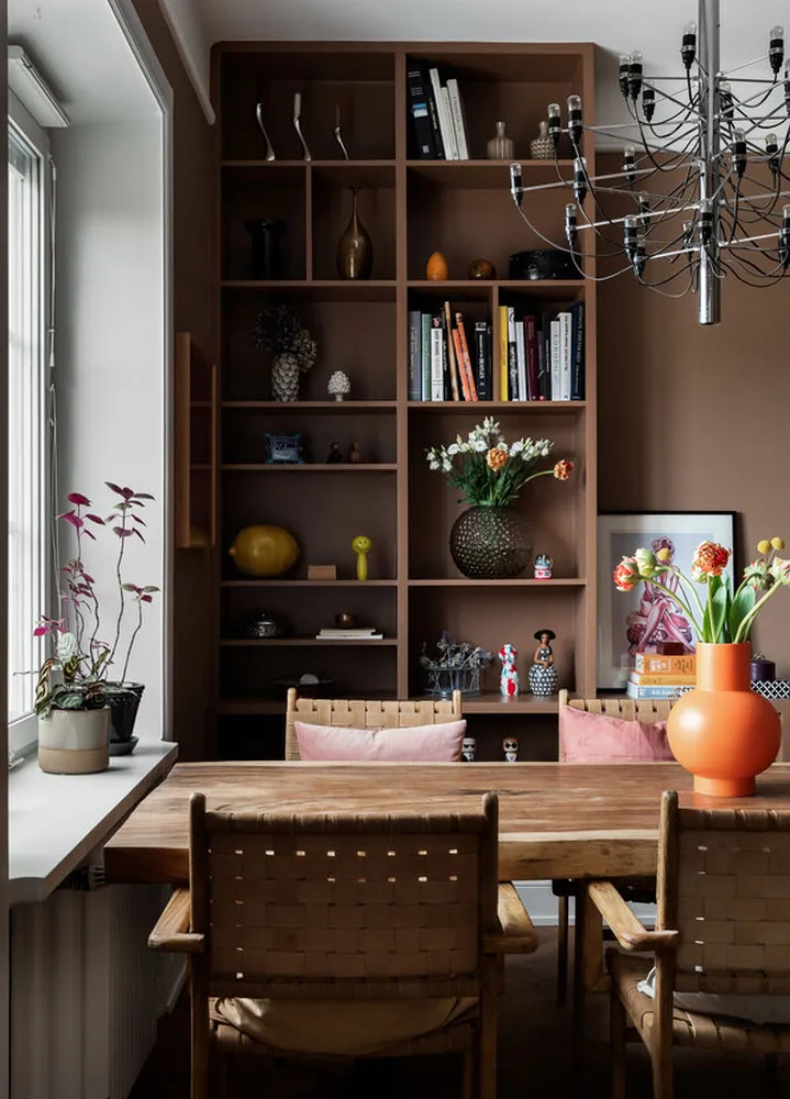 Beaux tons marrons dans le design d'une appartement scandinave - Gallery image 7