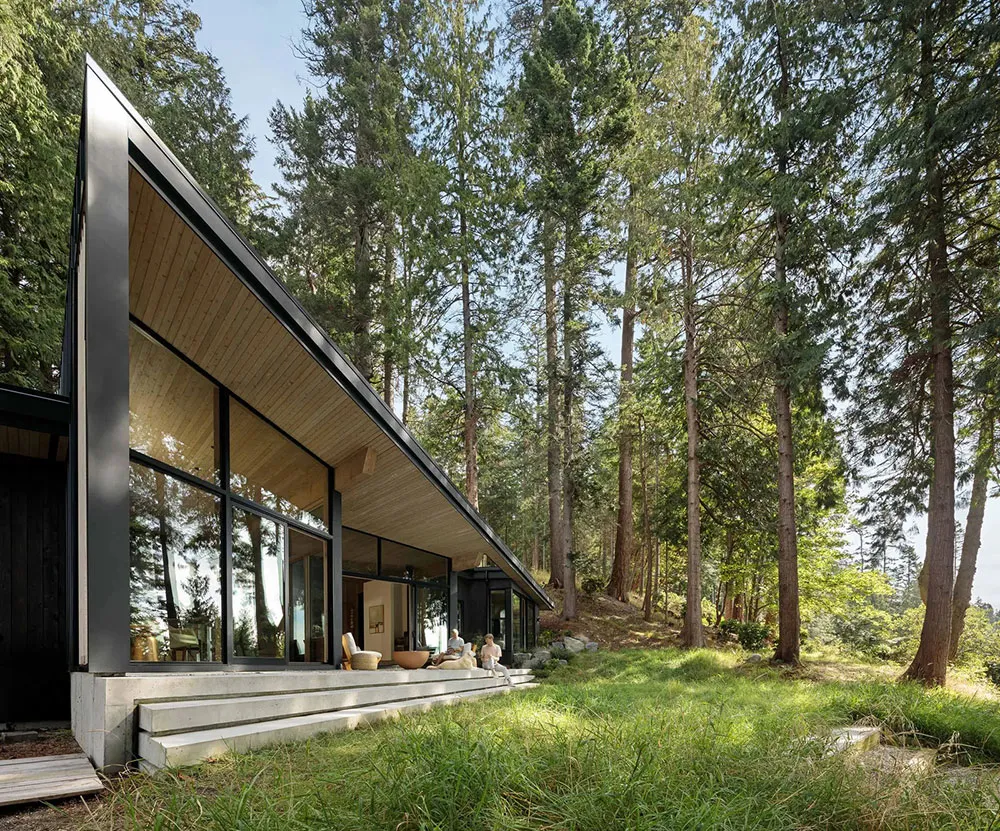 Modern cabin au lac au Canada avec un minimalisme dans la nature - Gallery image 16