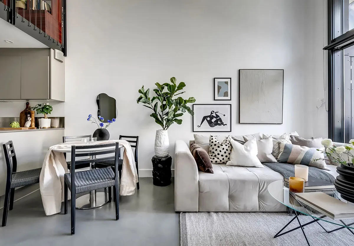 Небольшой лофт с антресолью в Стокгольме (35 кв. м) - Gallery image 3