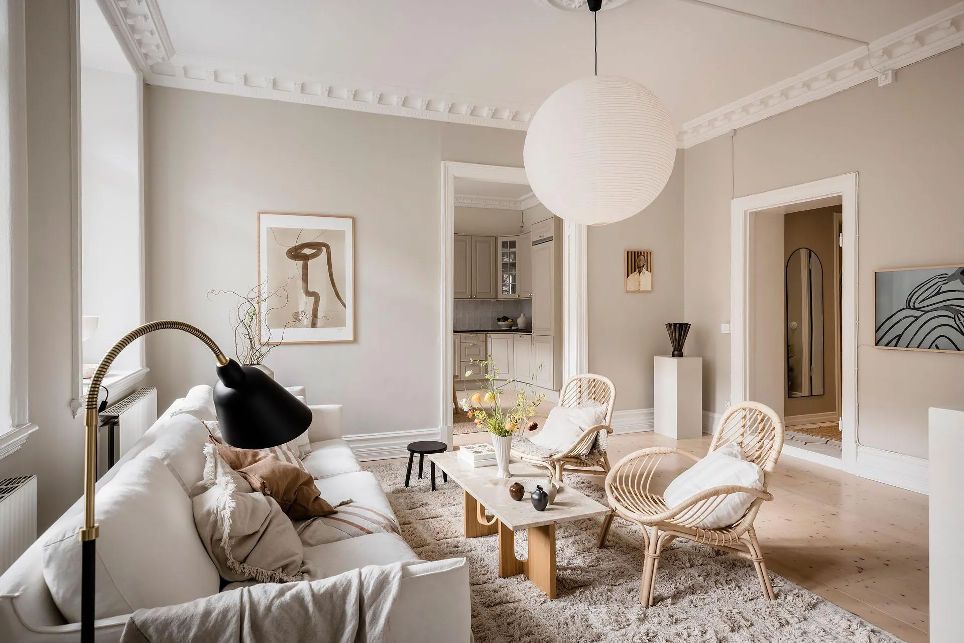 Piękny beżowy mieszkanie w Getborgu (88 m²) - 9