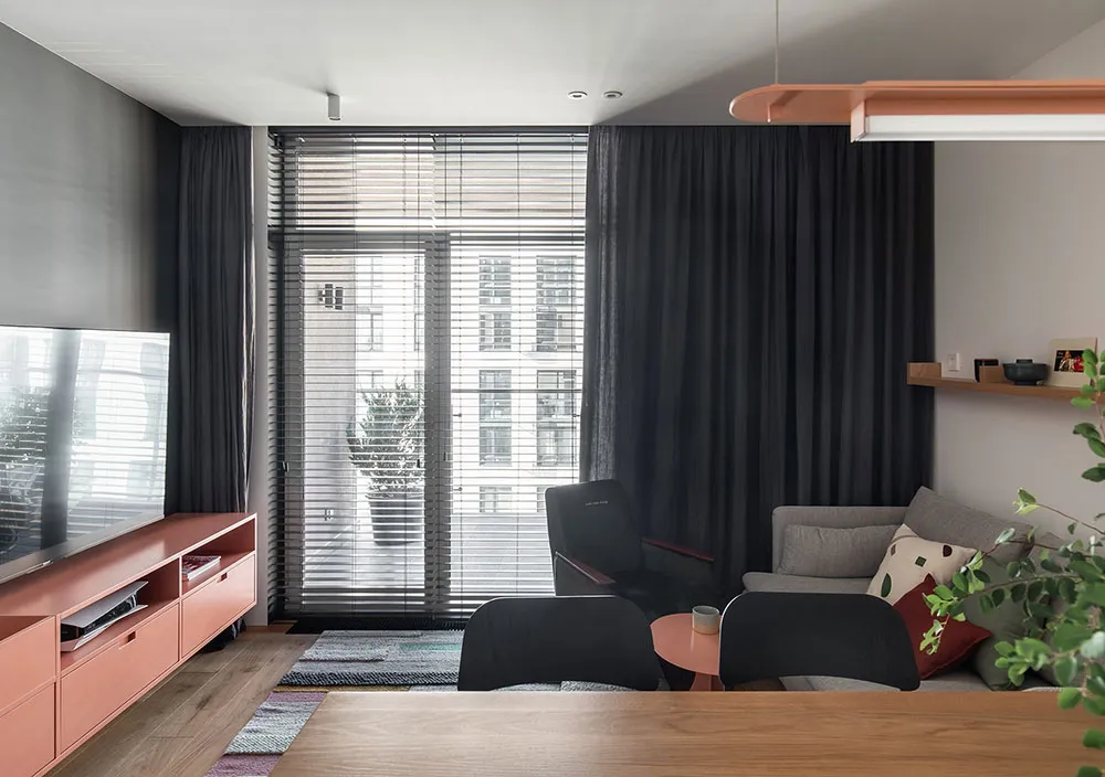 Freundliche Farben in einer kleinen Familienwohnung in Kiew (68 qm) - 7