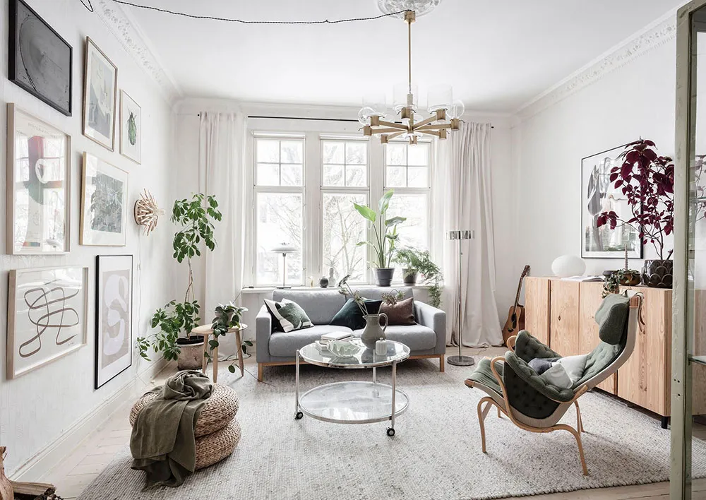 Sol noir dans la cuisine et jolies fenêtres : appartement dans une maison inhabituelle du XVIIIe siècle à Göteborg (71 m²) - Gallery image 25