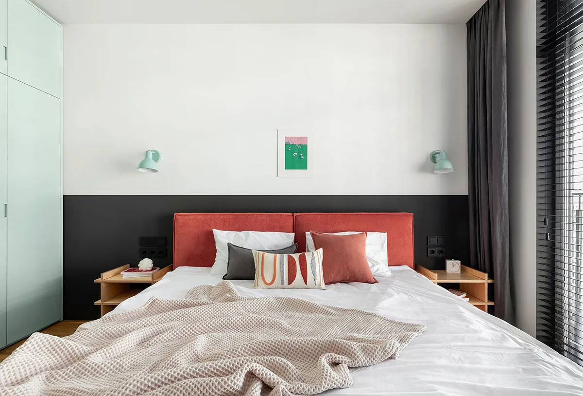 Freundliche Farben in einer kleinen Familienwohnung in Kiew (68 qm) - 1