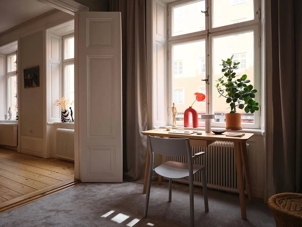 Interior escandinavo tranquilo con suaves notas otoñales en el diseño (67 m²) - Gallery image 22