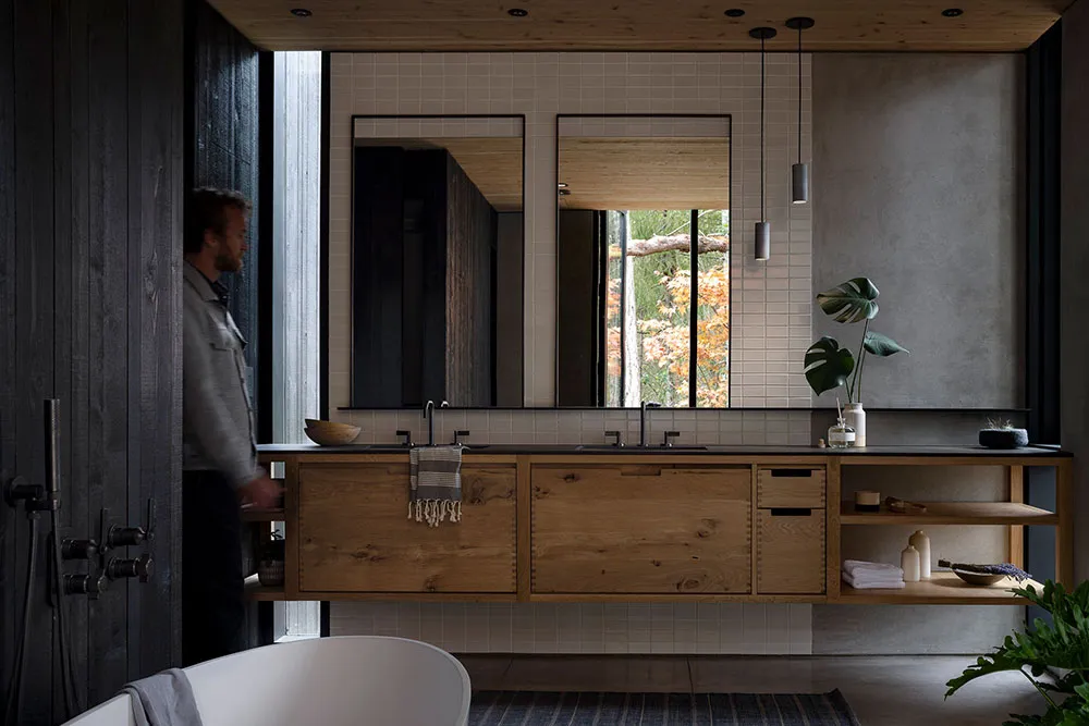 Verre, bois et béton : une maison minimaliste au bord d'un lac dans l'État de Washington - Gallery image 23