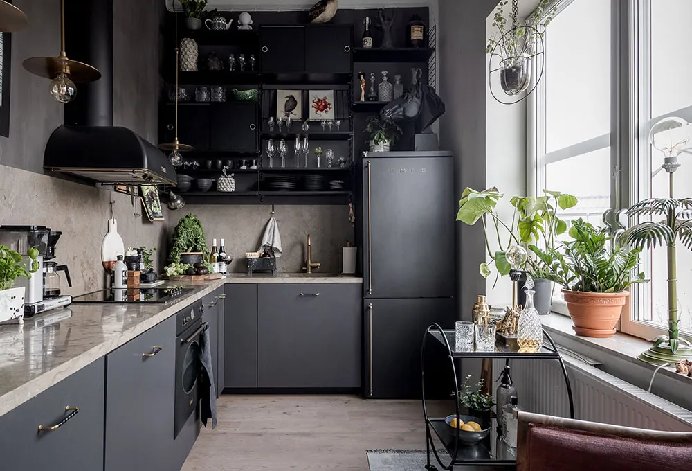 スウェーデンにある73平方メートルの魅力的なロフト付きアパートのデザインにおける様々なスタイルの要素 - Gallery image 11