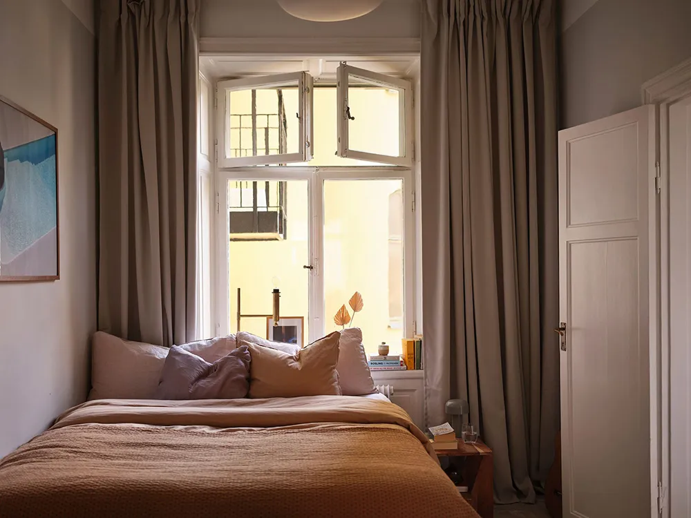 Interior escandinavo tranquilo con suaves notas otoñales en el diseño (67 m²) - Gallery image 17