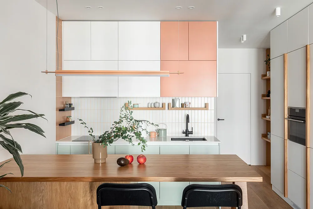 Freundliche Farben in einer kleinen Familienwohnung in Kiew (68 qm) - 8