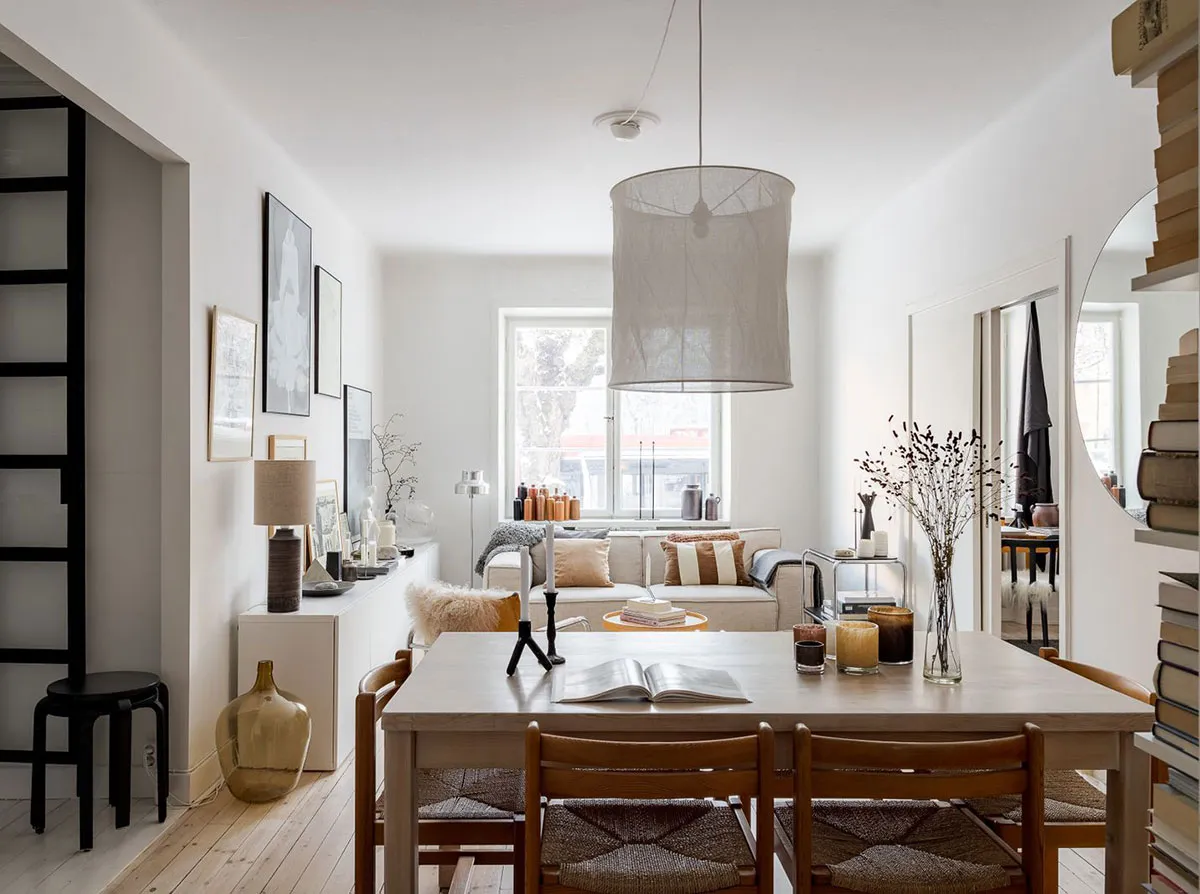 Warm Notes in the Interior of a Compact Apartment with a Through Living Room (61 sq. m) - Gallery image 1