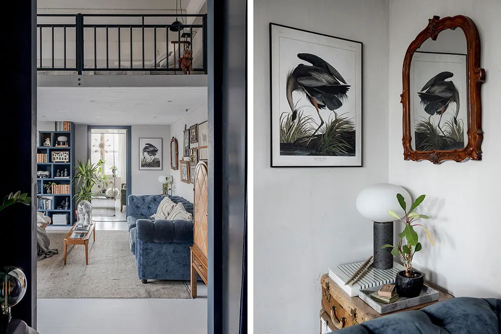 スウェーデンにある73平方メートルの魅力的なロフト付きアパートのデザインにおける様々なスタイルの要素 - Gallery image 19