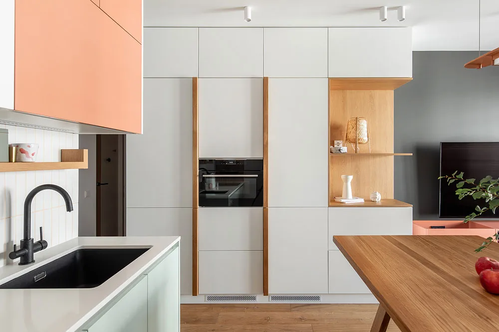 Freundliche Farben in einer kleinen Familienwohnung in Kiew (68 qm) - 6