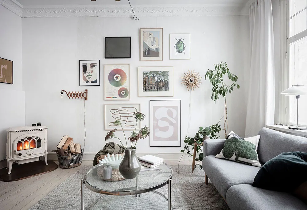 Sol noir dans la cuisine et jolies fenêtres : appartement dans une maison inhabituelle du XVIIIe siècle à Göteborg (71 m²) - Gallery image 23