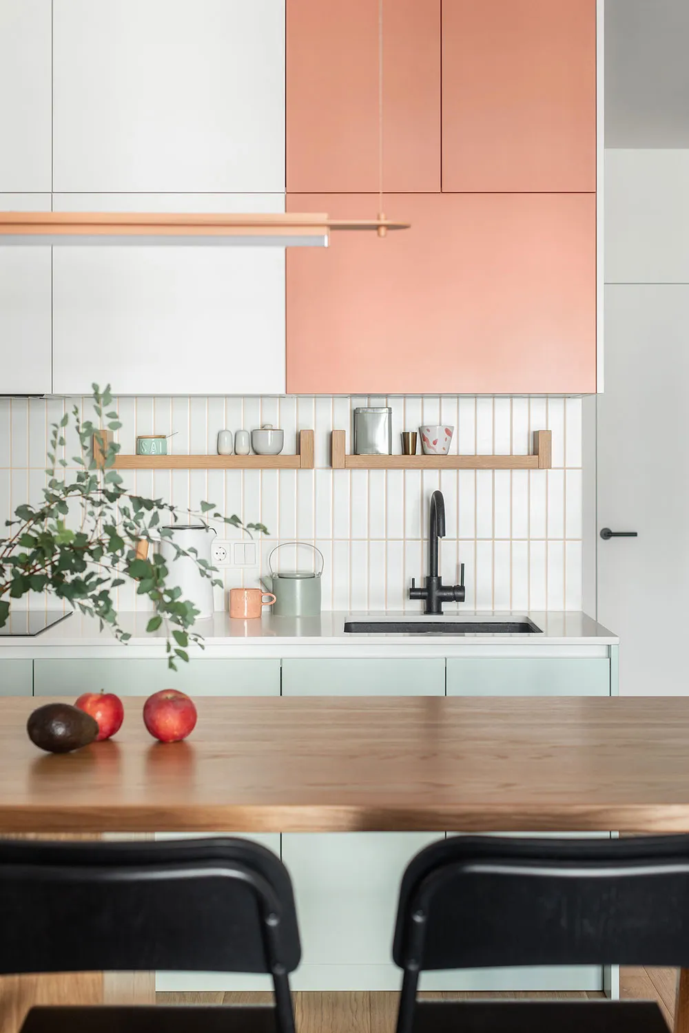 Freundliche Farben in einer kleinen Familienwohnung in Kiew (68 qm) - 4