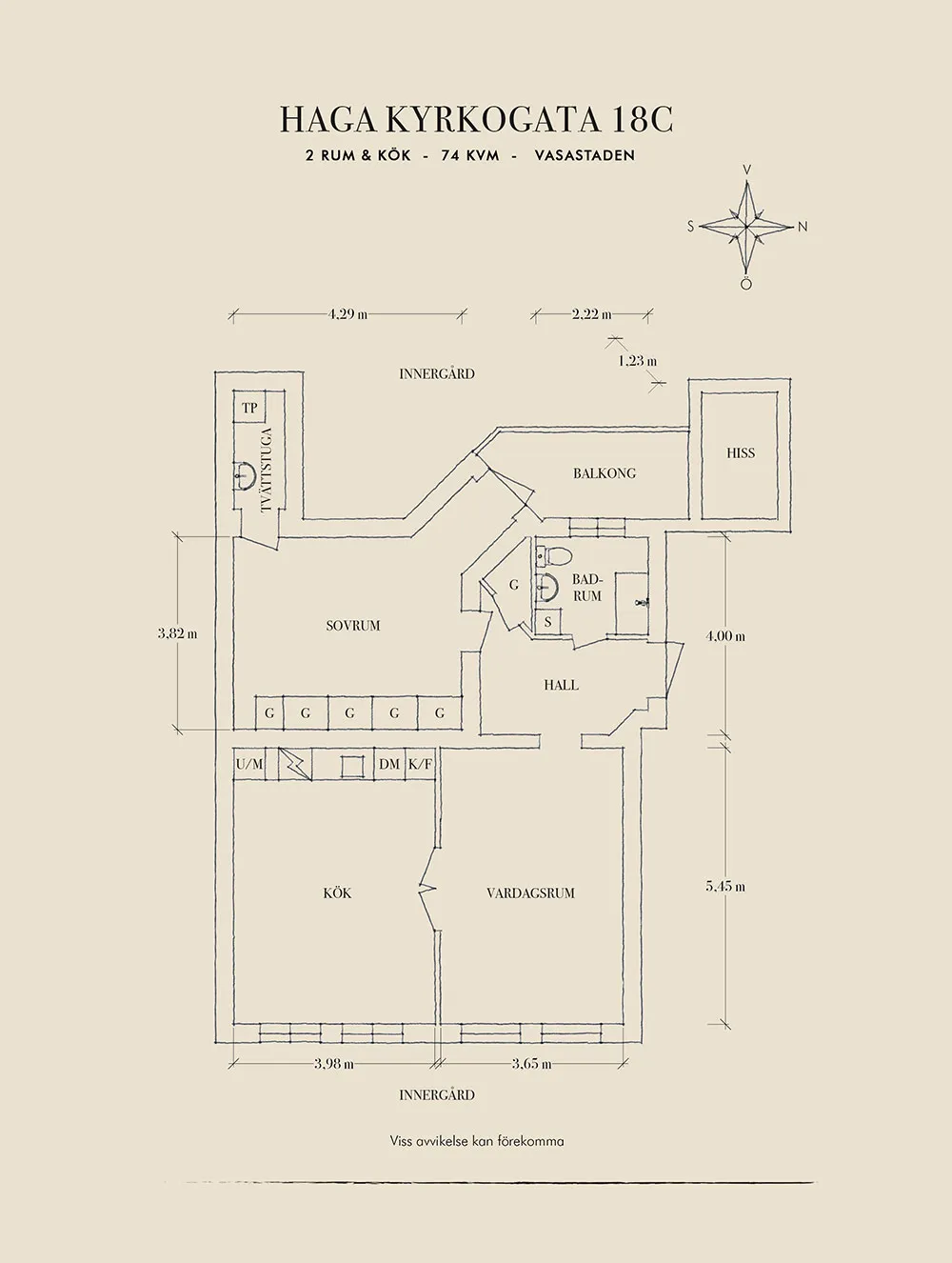 Belles portes noires et teintes intéressantes : appartement à Gothenburg (74 m²) - Gallery image 33
