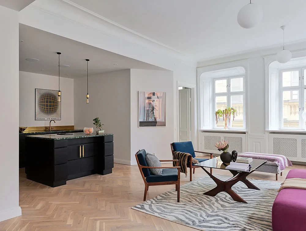 Skandynawski minimalizm z kolorowymi akcentami - Gallery image 3