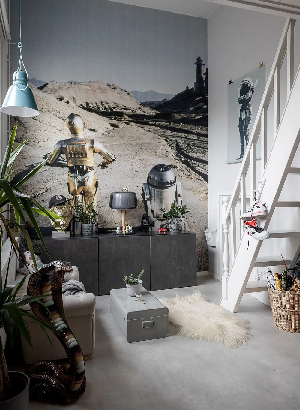 スウェーデンにある73平方メートルの魅力的なロフト付きアパートのデザインにおける様々なスタイルの要素 - Gallery image 28