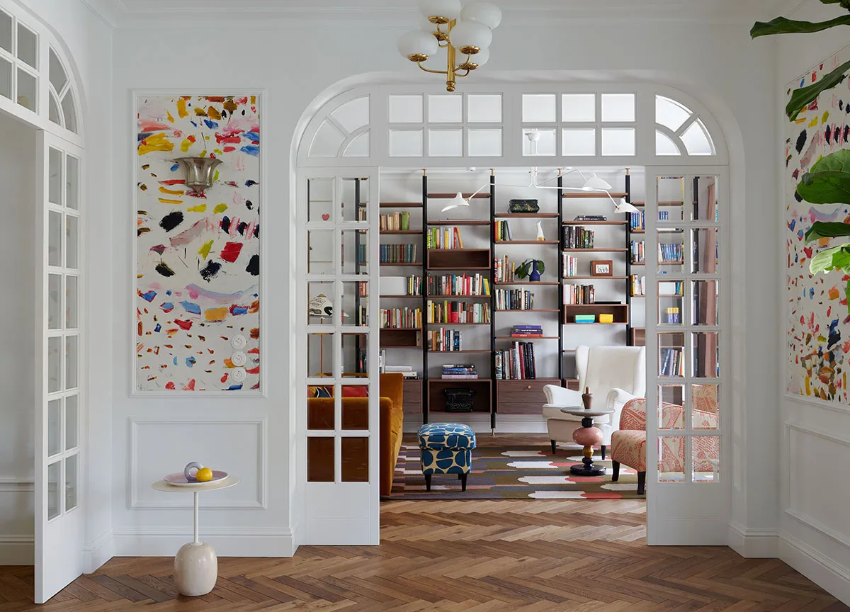 Kolorowy design w wygodnym domu w stylu art-deco w Warszawie - Gallery image 2