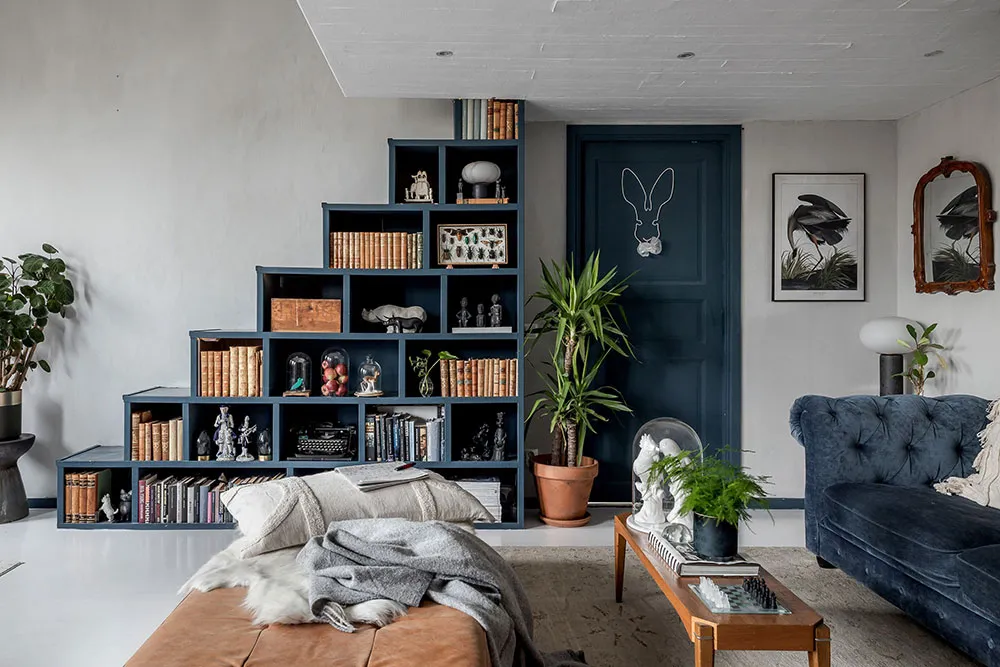 スウェーデンにある73平方メートルの魅力的なロフト付きアパートのデザインにおける様々なスタイルの要素 - Gallery image 2