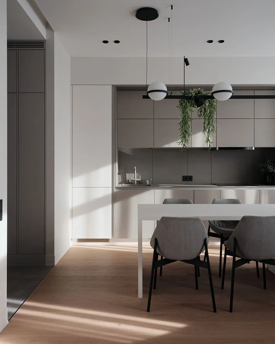 Кровать на подиуме и красный диван: квартира для студента в Санкт-Петербурге (75 кв. м) - Gallery image 3