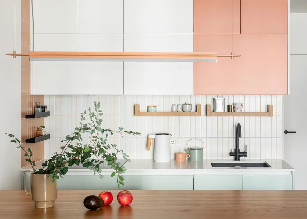 Freundliche Farben in einer kleinen Familienwohnung in Kiew (68 qm) - 3