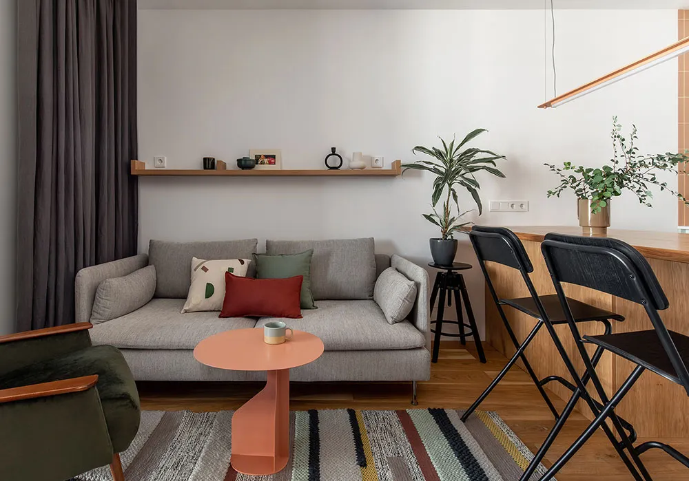 Freundliche Farben in einer kleinen Familienwohnung in Kiew (68 qm) - 5