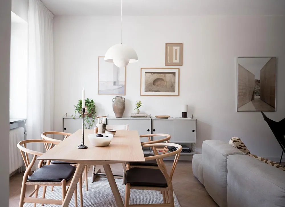 Przyjazny skandynawski interior trzykomnatnego mieszkania (75 m²) - Gallery image 5