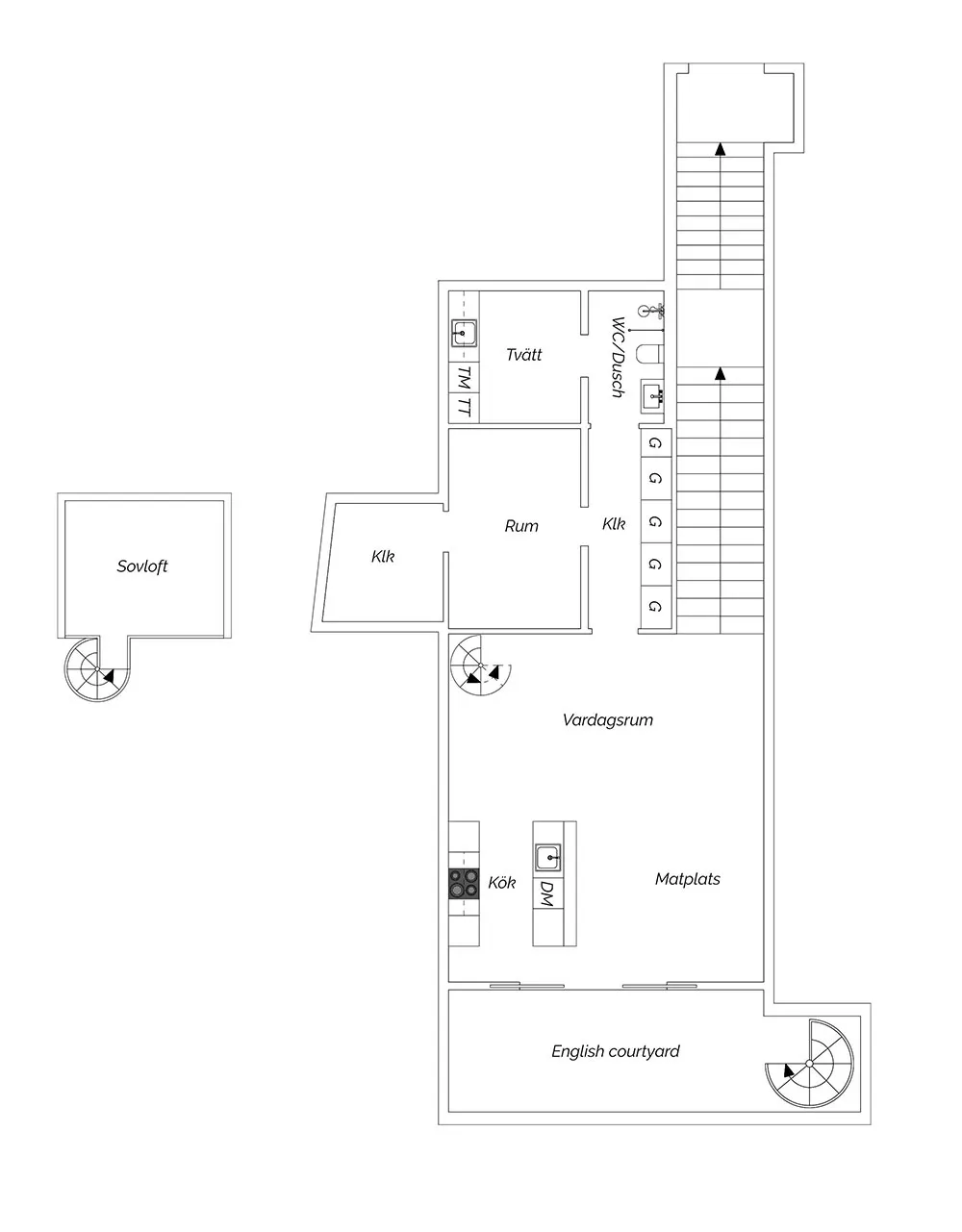 Jasny loft w Stokholmie z niezwykle wysokimi sufitami i patio - Gallery image 26