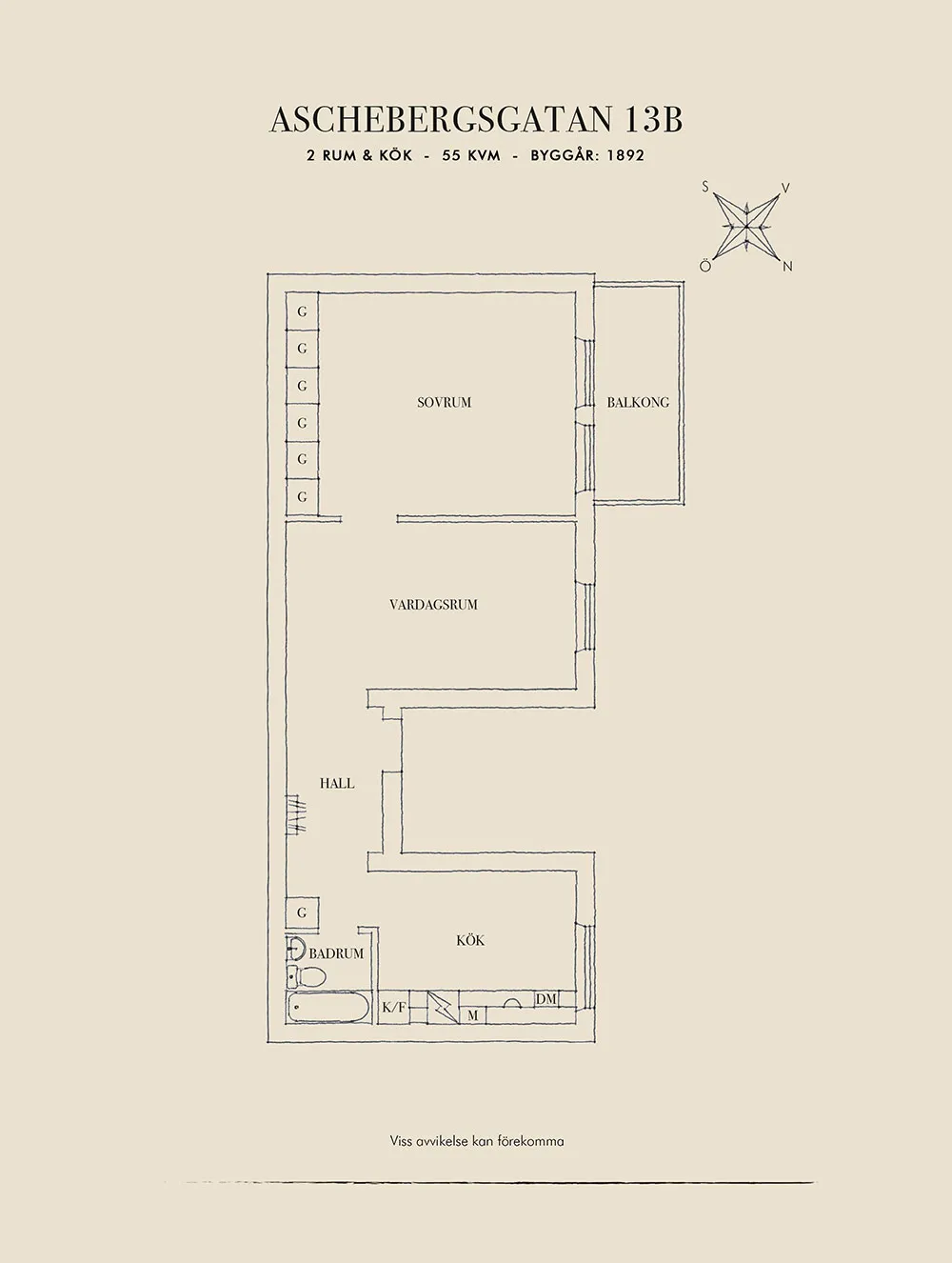 Sand-beige accents in the design of a light Scandinavian apartment (55 sq. m) - Gallery image 28